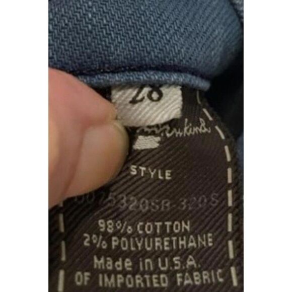 7 For All Mankind Blue Gray Distressed Antiqued Boot Cut Jeans Womens Size 28 - Picture 5 of 10